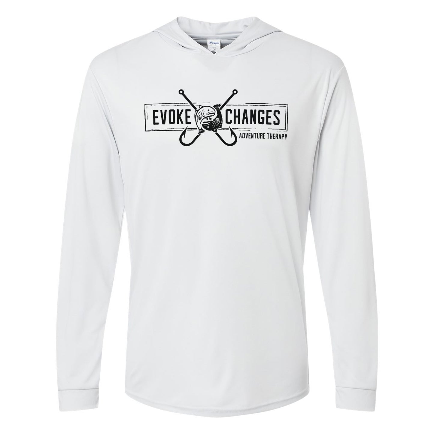 Evoke Adventure Logo Hooded Performance Shirt
