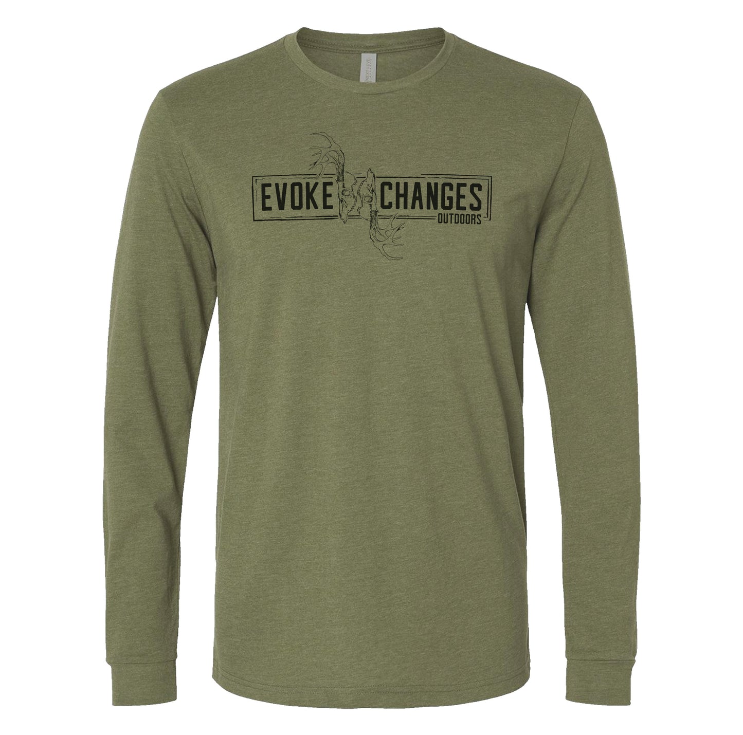 Evoke Change Deer Skull Long Sleeve Shirt