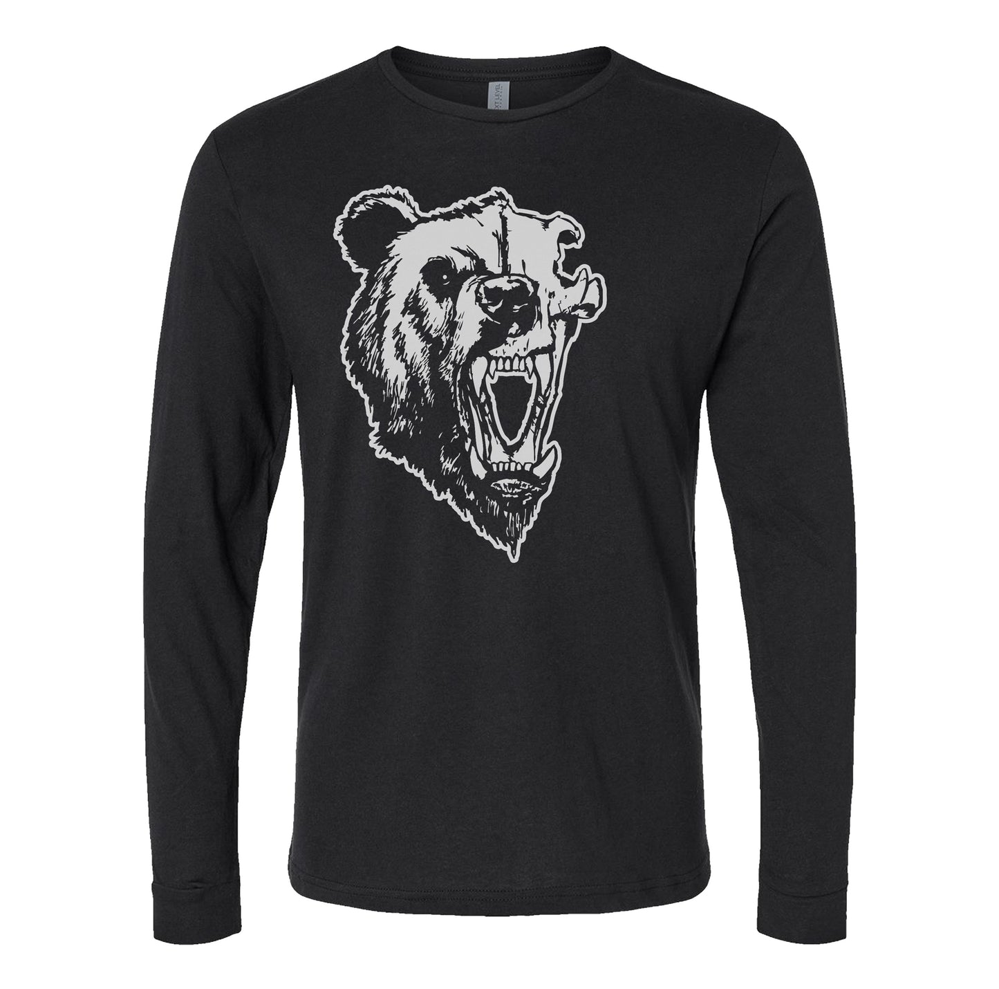 Half Bear Skull Long Sleeve Shirt
