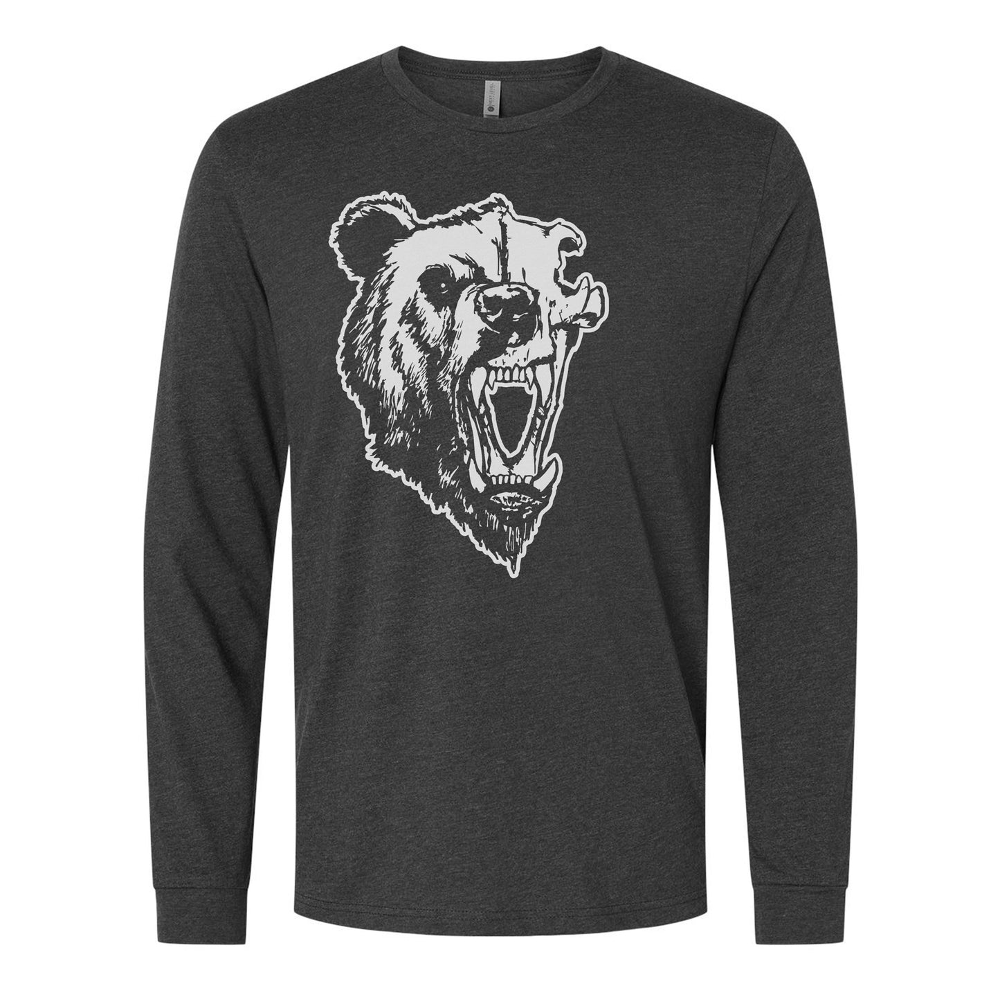 Half Bear Skull Long Sleeve Shirt