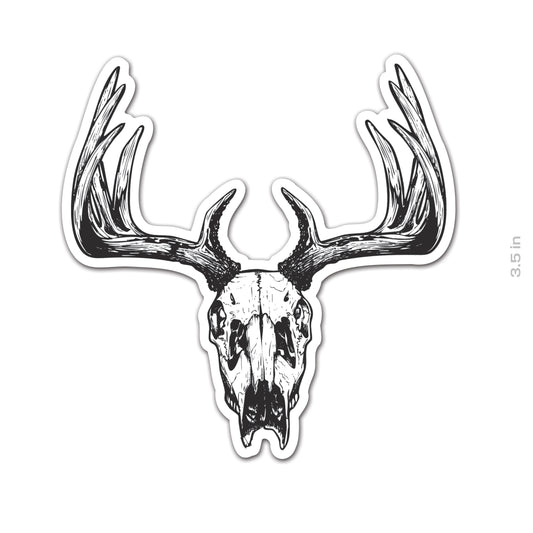 Deer Skull Sticker