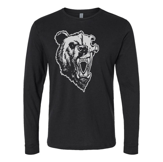 Half Bear Skull Long Sleeve Shirt